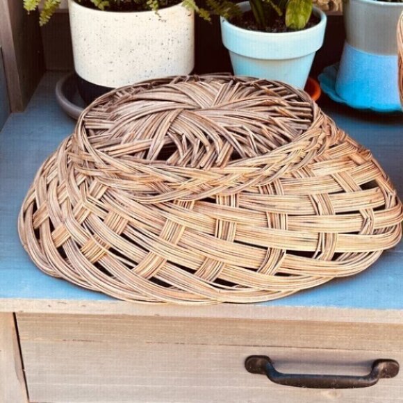 Woven Vintage Boho Baskets Plants - Picture 6 of 16